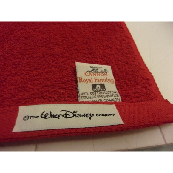 Mickey Mouse Red Golf Towel Disney Royal Family Cannon Hook 25.5 X 16  USA - Picture 4 of 4